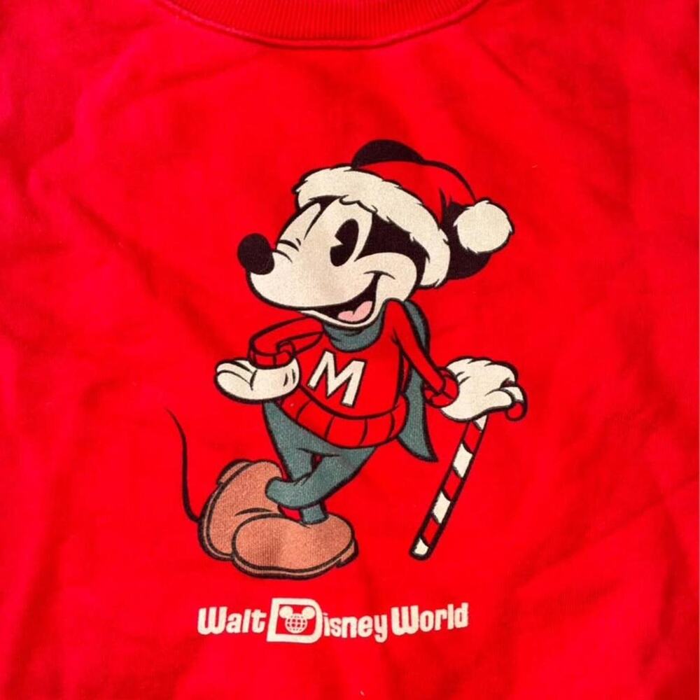 Vintage mickey christmas 90s crewneck
